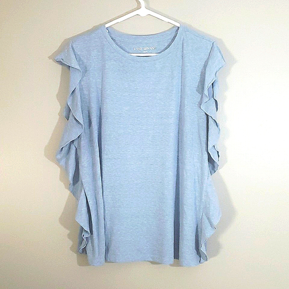 Lane Bryant flutter sleeve top, 14/16